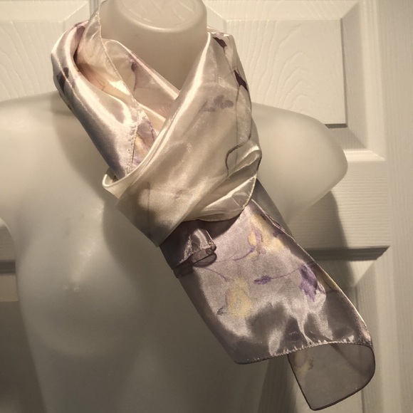 VTG JAGO Very Unique Oblong Scarf with delicate floral design EC - Picture 3 of 15